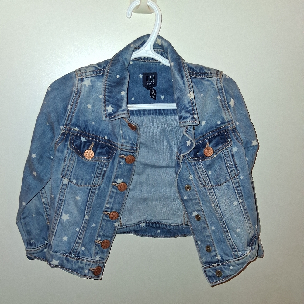 GAP Kids Light Blue Starry Denim Jacket